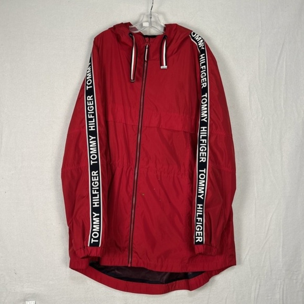Tommy Hillfigur Woman's Red Zip-Up Jacket Woman's Large #1482